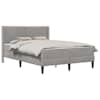 vidaXL Voodiraam madratsiga Helehall 140 x 200 cm Samet