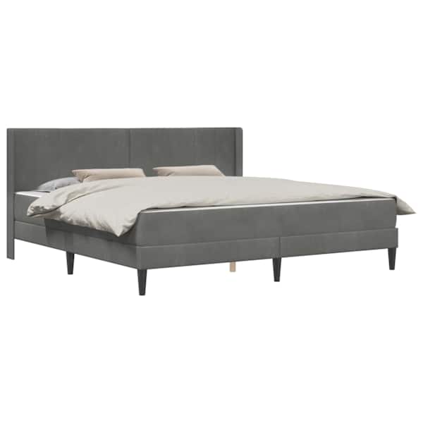 vidaXL Voodiraam madratsiga peaga Tumehall 200 x 200 cm Samet