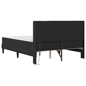Rám postele s matrací Černá 120 x 190 cm Umělá kůže - obrázek 10