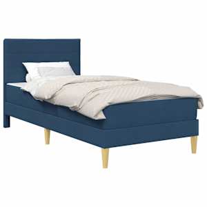 vidaXL Voodi raam Sinine 80 x 200 cm Pol&uuml;ester