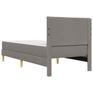 Rám postele Taupe 100 x 200 cm Polyester - obrázek 8