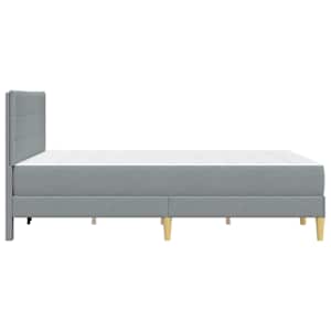 Rám postele vidaXL s čelo Světle šedá 120 x 190 cm Polyester - obrázek 7