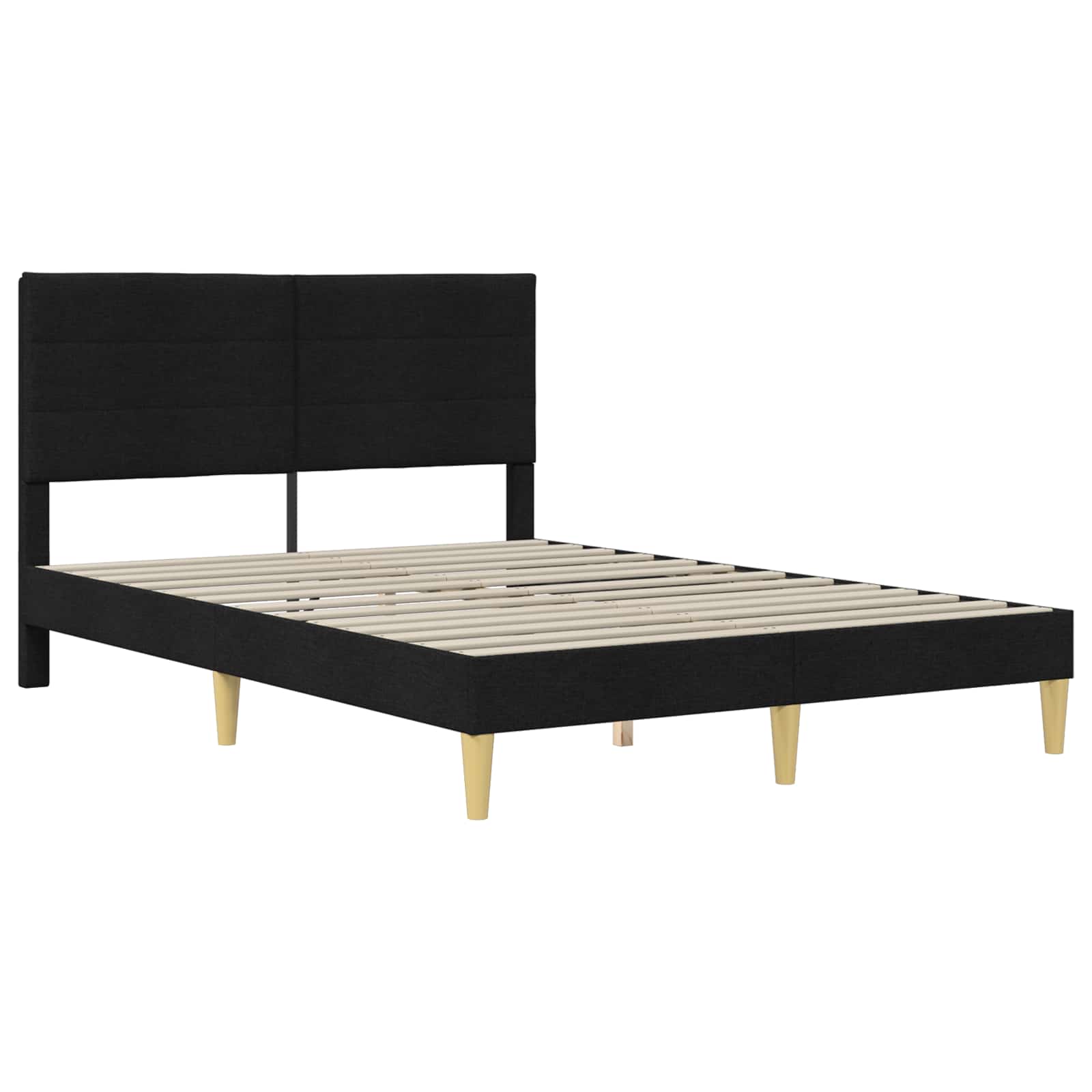 Konstrukcija postelje Črna 120 x 190 cm Poliester - slika 4