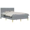 vidaXL Voodi raam 140 x 190 cm Helehall