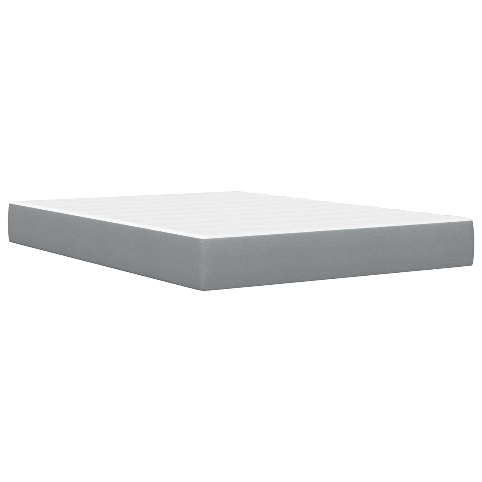 Konstrukcija postelje Svetlo siva 140 x 190 cm Poliester - slika 5