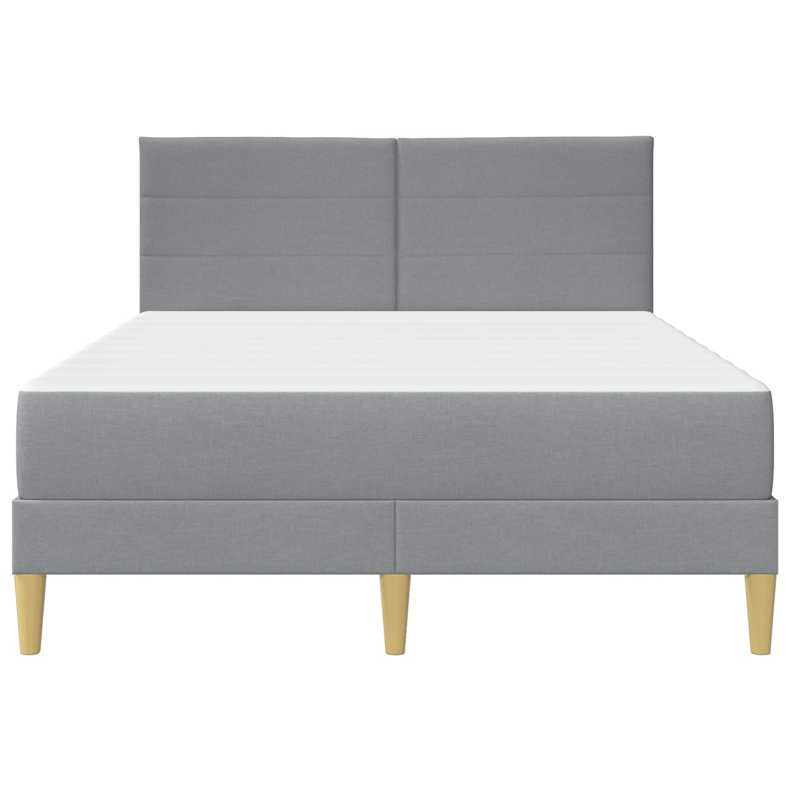 Konstrukcija postelje Svetlo siva 140 x 190 cm Poliester - slika 6