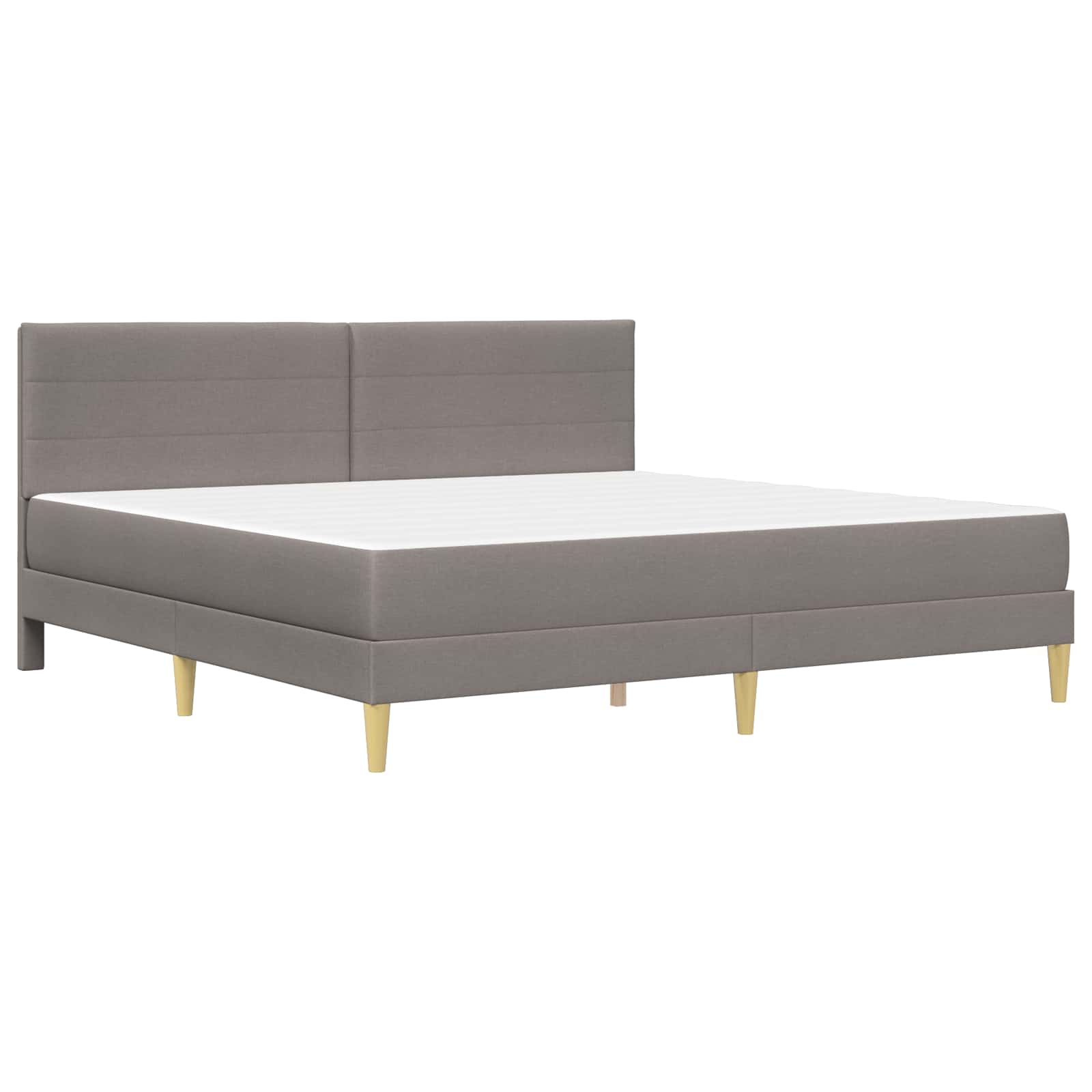 Konstrukcija postelje Taupe 200 x 200 cm Poliester - slika 3