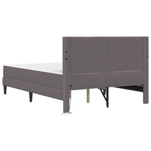 Rám postele s LED pásky s čelo Šedá 160 x 200 cm Umělá kůže - obrázek 10