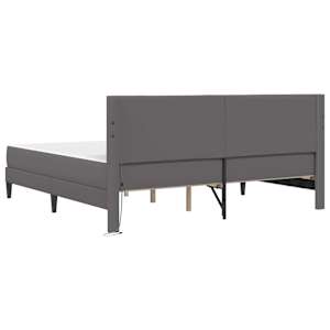 Rám postele s LED pásky s čelo Šedá 180 x 200 cm Umělá kůže - obrázek 10