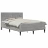 vidaXL Voodiraam madratsiga vidaXL peaga Helehall 120 x 190 cm Samet