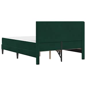 Rám postele s matrací s čelo Tmavě zelená 140 x 190 cm samet - obrázek 8