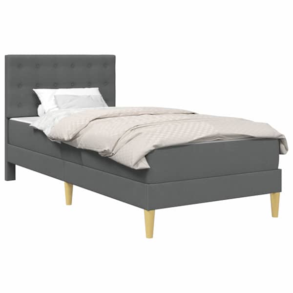 vidaXL Voodiraam madratsiga peaga Tumehall 80 x 200 cm kangas