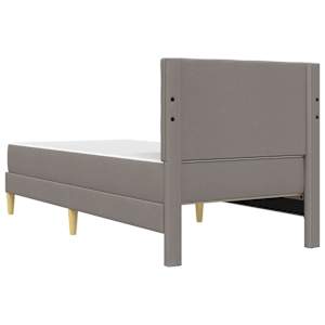 Rám postele s matrací s čelo Taupe 100 x 200 cm textil - obrázek 8