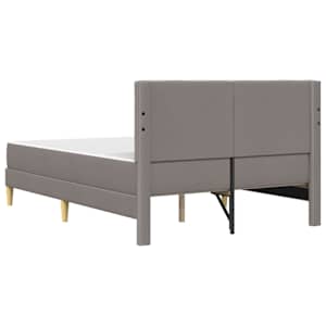 Rám postele s matrací s čelo Taupe 120 x 190 cm textil - obrázek 8