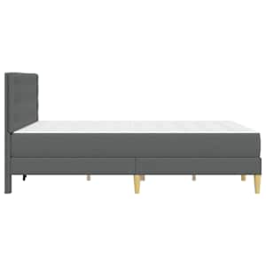Rám postele s matrací s čelo Tmavě šedá 140 x 190 cm textil - obrázek 7