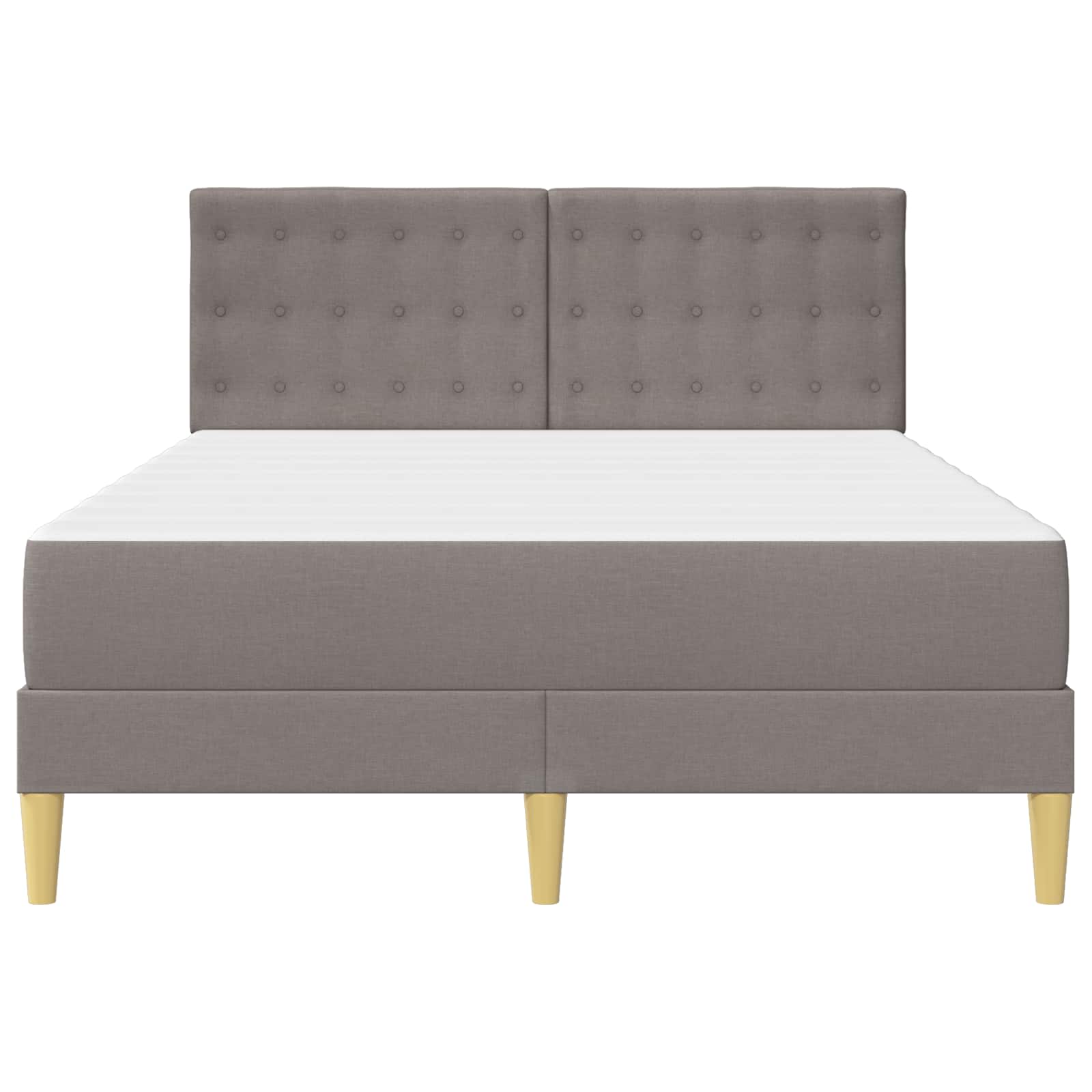 Rám postele s matrací s čelo Taupe 160 x 200 cm textil - obrázek 6