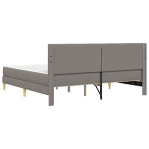 Rám postele s matrací s čelo Taupe 180 x 200 cm textil - obrázek 8