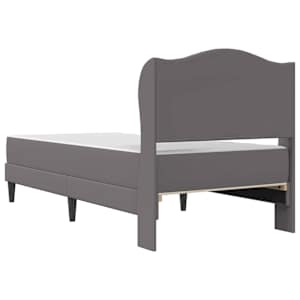 Rám postele s čelo Šedá 80 x 200 cm Umělá kůže - obrázek 8