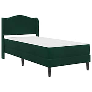 Rám postele s čelo Tmavě zelená 80 x 200 cm Samet - obrázek 3