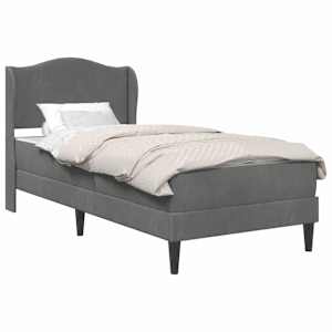 vidaXL Voodi raam peaga Tumehall 100 x 200 cm Samet