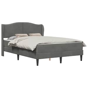 vidaXL Voodi raam peaga Tumehall 120 x 190 cm Samet