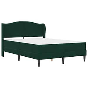 Rám postele s čelo 2 pcs Tmavě zelená 120 x 190 cm Samet - obrázek 3