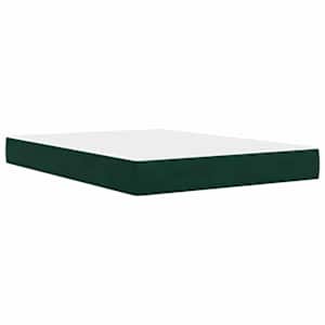 Rám postele s čelo 2 pcs Tmavě zelená 120 x 190 cm Samet - obrázek 5