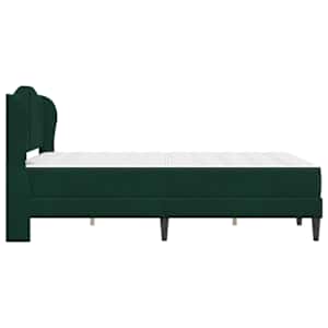 Rám postele s čelo 2 pcs Tmavě zelená 120 x 190 cm Samet - obrázek 7