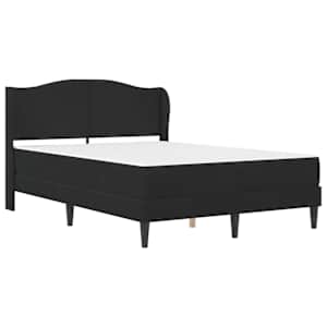 Rám postele s čelo 2 pcs Černá 120 x 190 cm Samet - obrázek 3