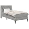 vidaXL Voodiraam madratsiga Helehall 90 x 190 cm Samet