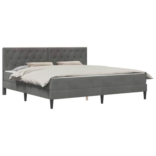 vidaXL Voodiraam madratsiga peaga Tumehall 180 x 200 cm Samet