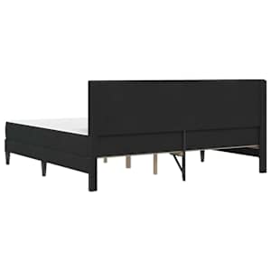 Rám postele s matrací s čelo Černý 180 x 200 cm samet - obrázek 8