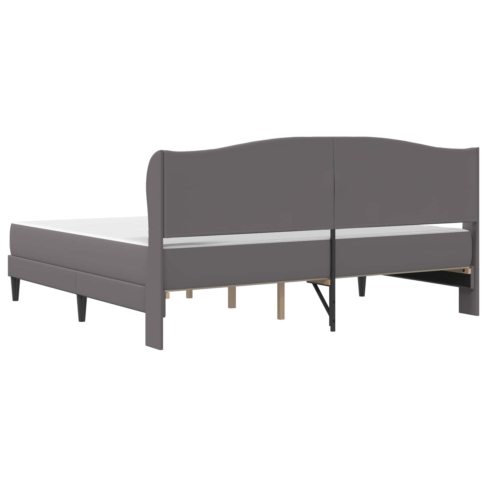Sängyn runko päätyllä Harmaa 6FT Super King Size Keinonahka - Image 8