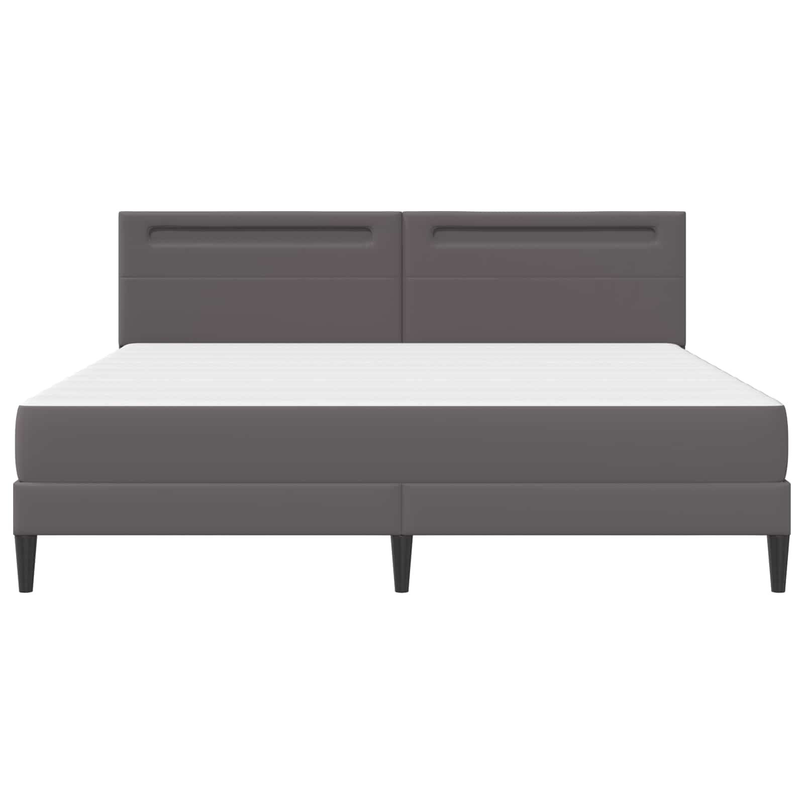 Sängyn runko päätyllä Harmaa 6FT Super King Size Keinonahka - Image 8