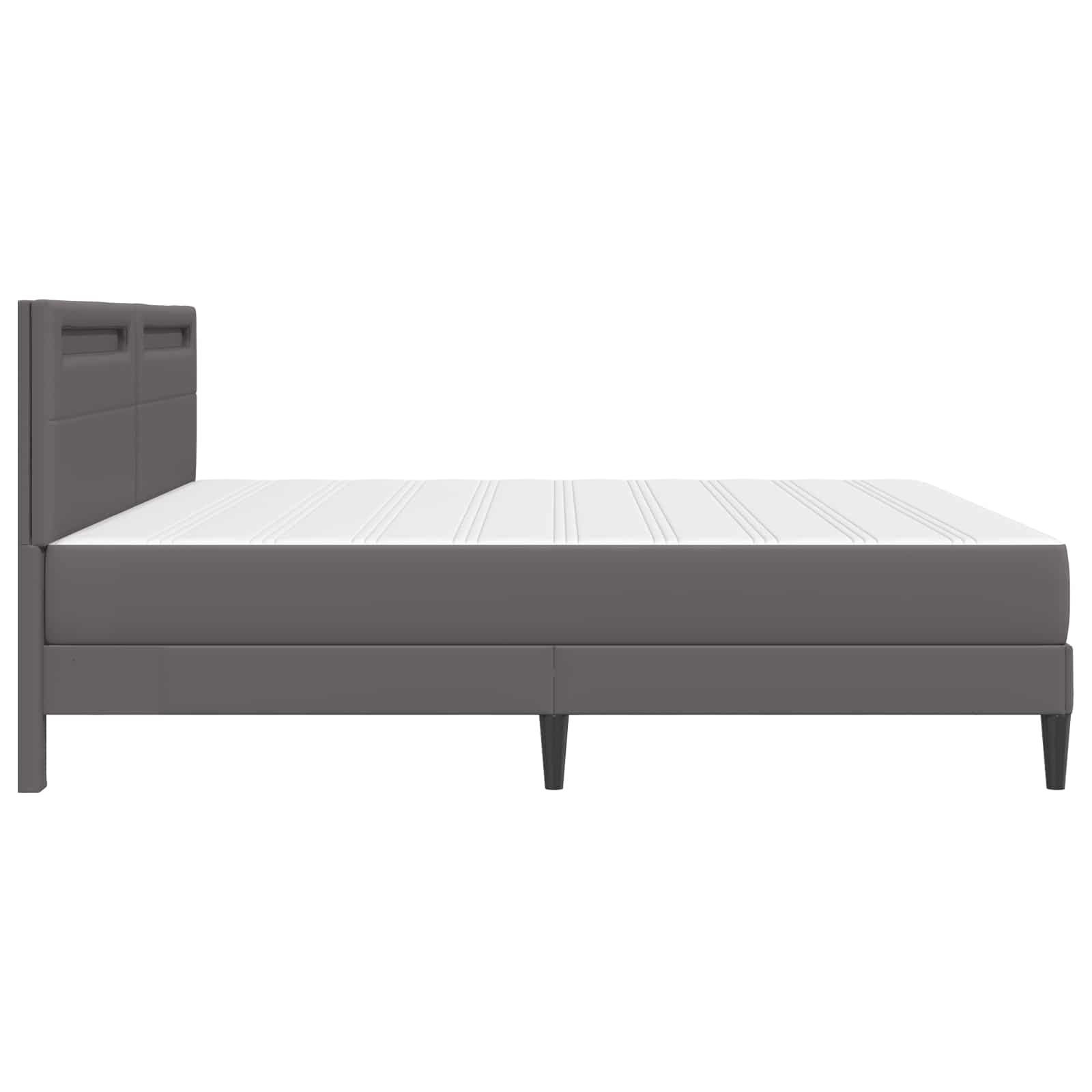 Sängyn runko päätyllä Harmaa 6FT Super King Size Keinonahka - Image 9