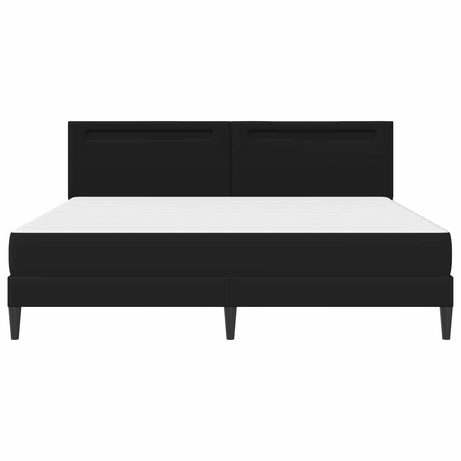 Sängyn runko LED-nauhoilla Musta 6FT Super King Size Keinonahka - Image 8