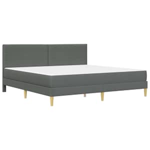 Rám postele s matrací s matrací Tmavě šedá 180 x 200 cm textil - obrázek 3