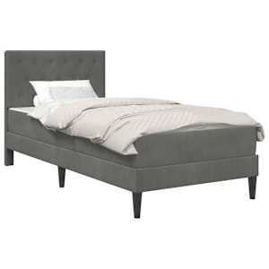 vidaXL Voodiraam madratsiga peaga Tumehall 90 x 190 cm Samet