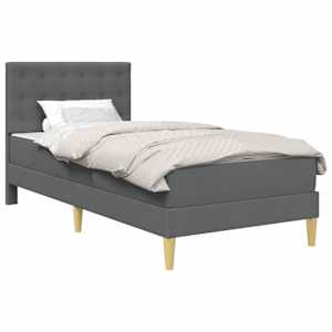 vidaXL Voodiraam madratsiga peaga Tumehall 90 x 190 cm kangas