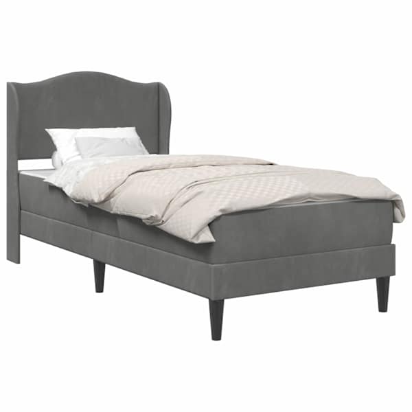 vidaXL Voodi raam peaga Tumehall 90 x 190 cm Samet