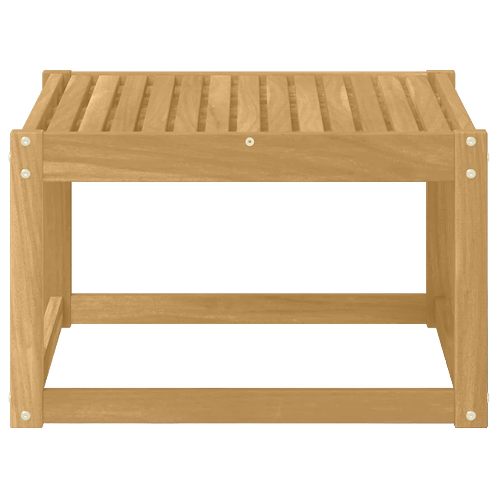 Buiten Tafel Massief Acaciahout Wit 59 x 59 x 37 cm image 3