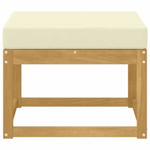 Outdoor Hocker Masivní akátové dřevo Bílá - obrázek 3