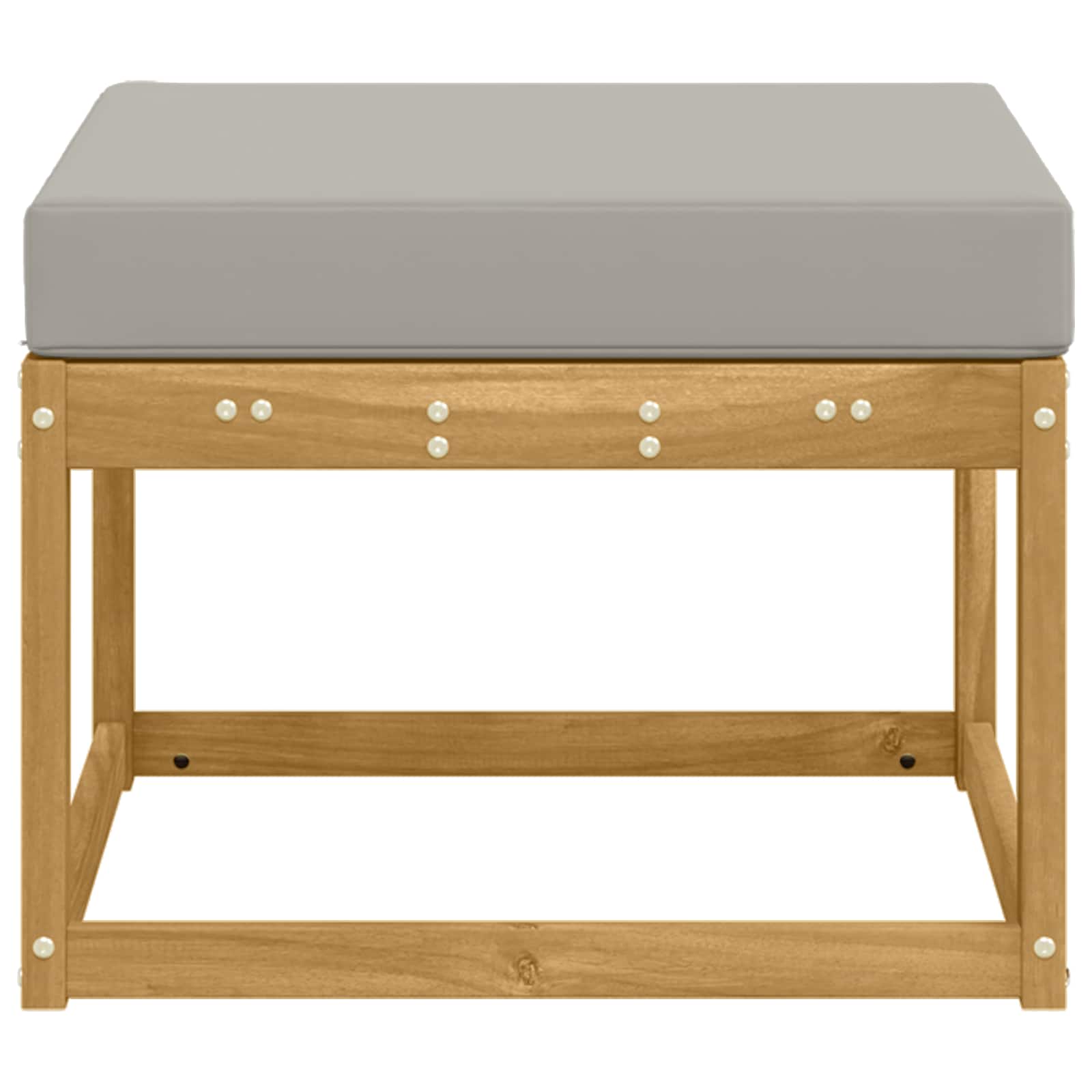 Outdoor Hocker Massief Acaciahout Wit image 4