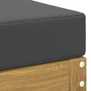 Outdoor Hocker Masivní akátové dřevo Bílá - obrázek 5
