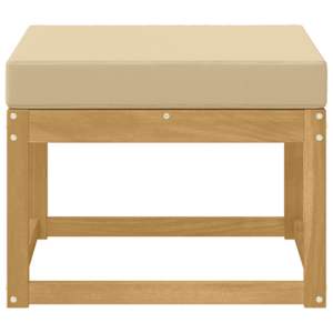 Outdoor Hocker Masivní akátové dřevo Bílá - obrázek 3