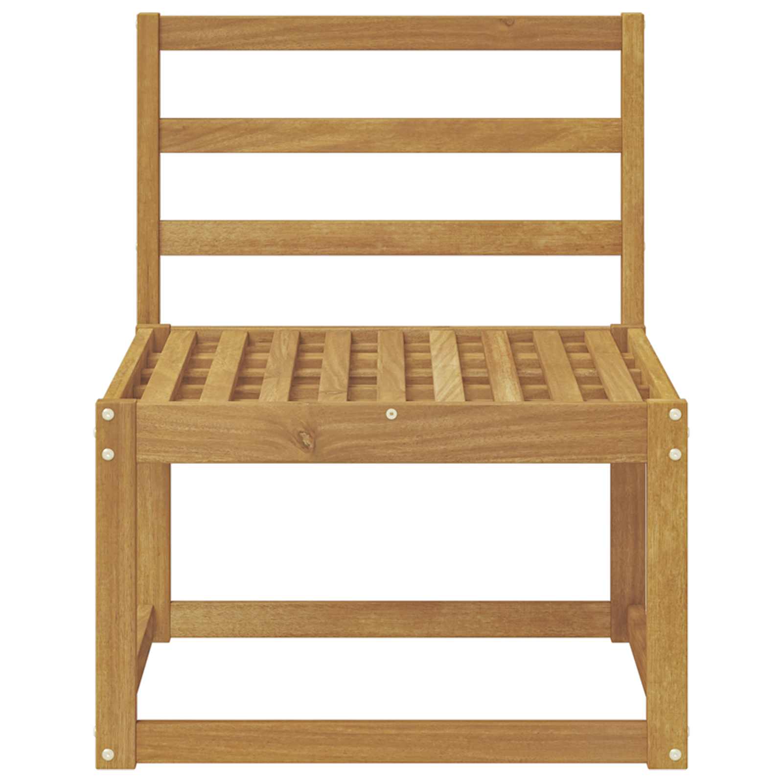 Buiten Midden Sofa Massief Acaciahout Wit 59 x 63 x 73 cm image 3