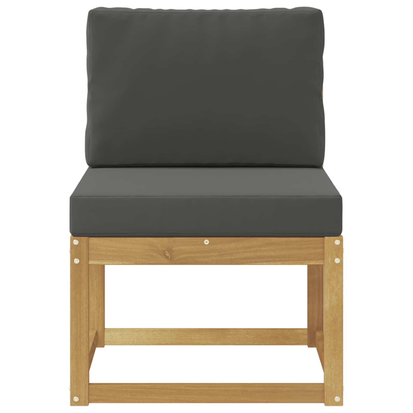 Zunanja garnitura za sedenje Bela in antracit 59 x 63 x 73 cm - slika 3