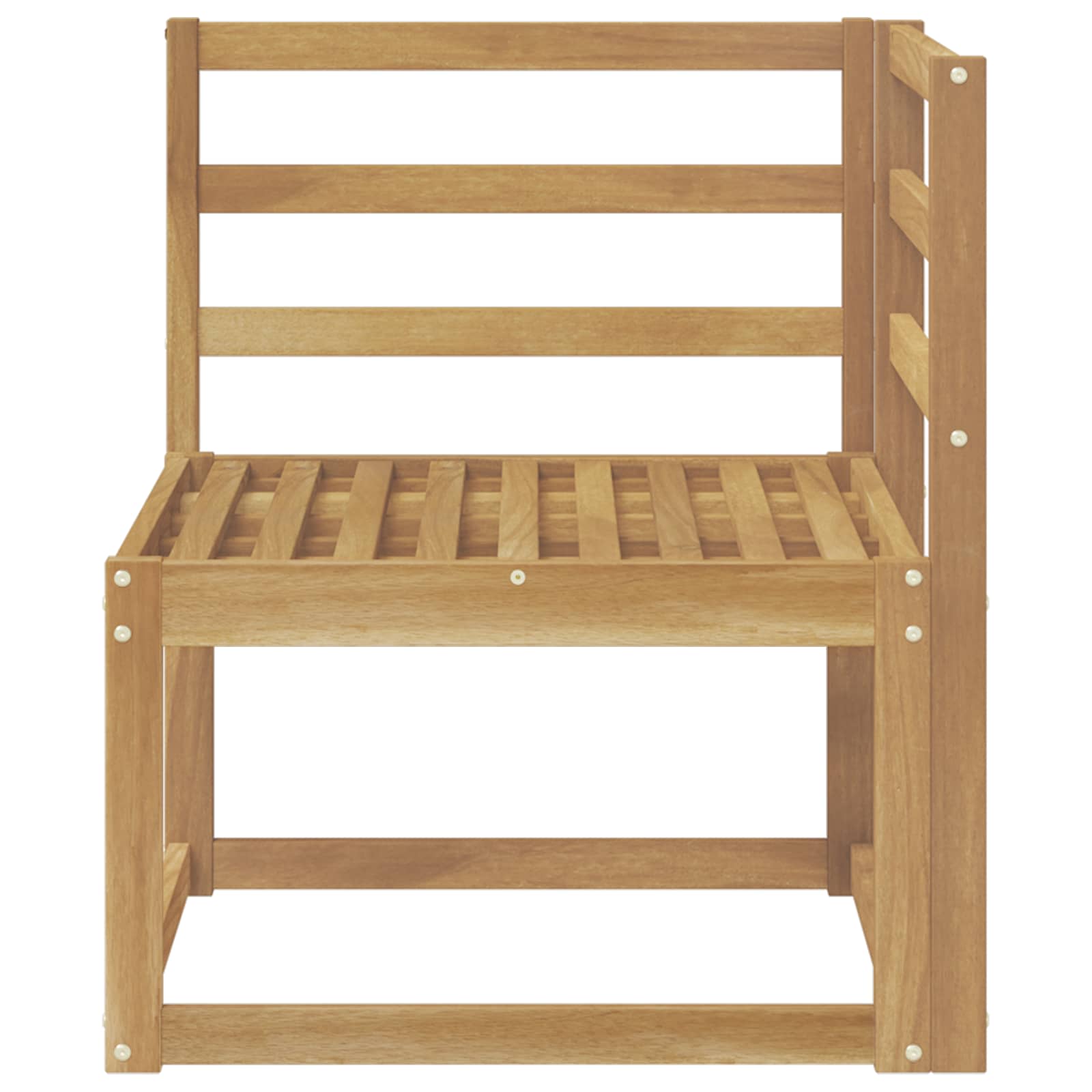 Buiten Hoek Sofa Massief Acaciahout Wit 63 x 63 x 73 cm image 3