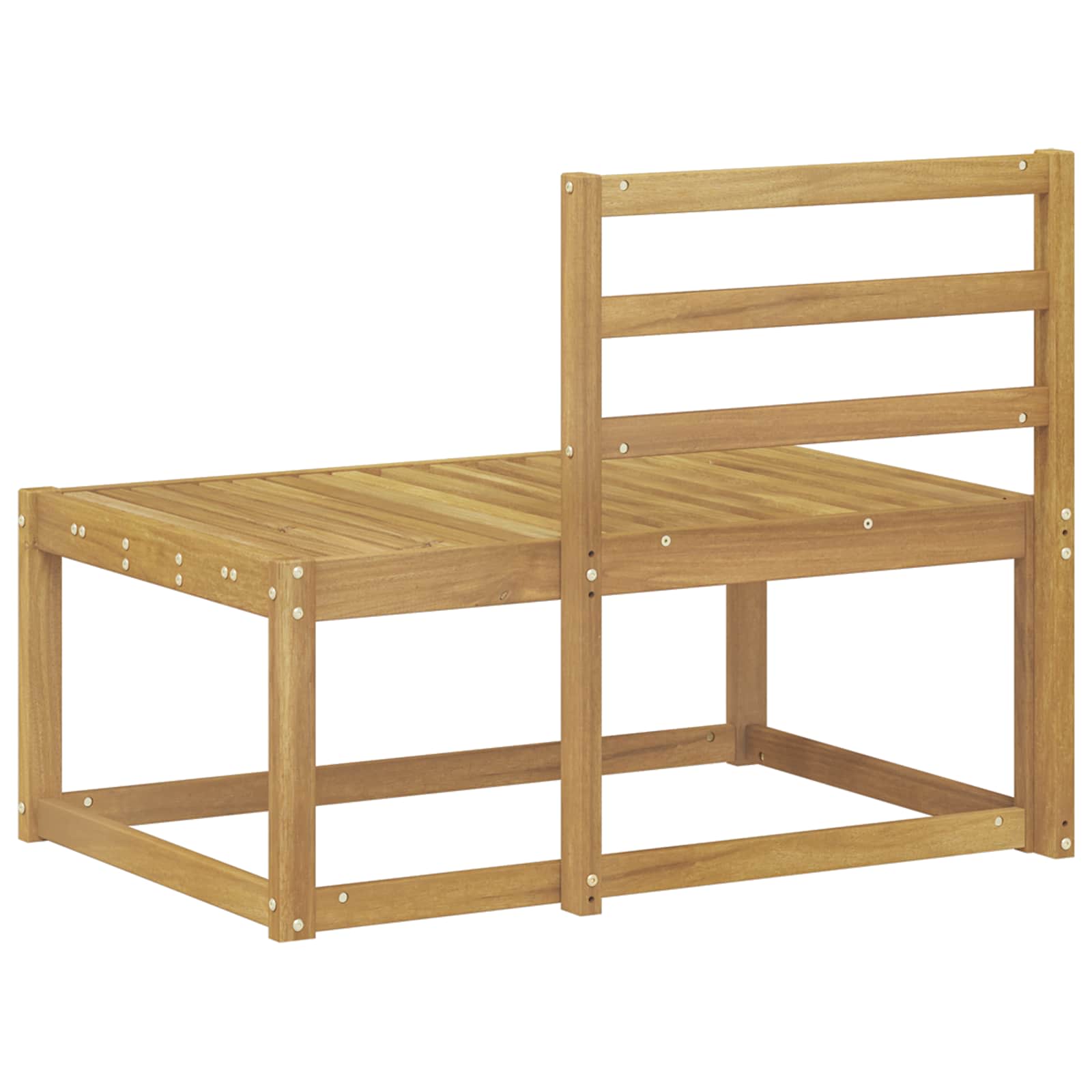 Buiten Eind Sofa Wit 91 x 63 x 73 cm Massief Acaciahout image 5