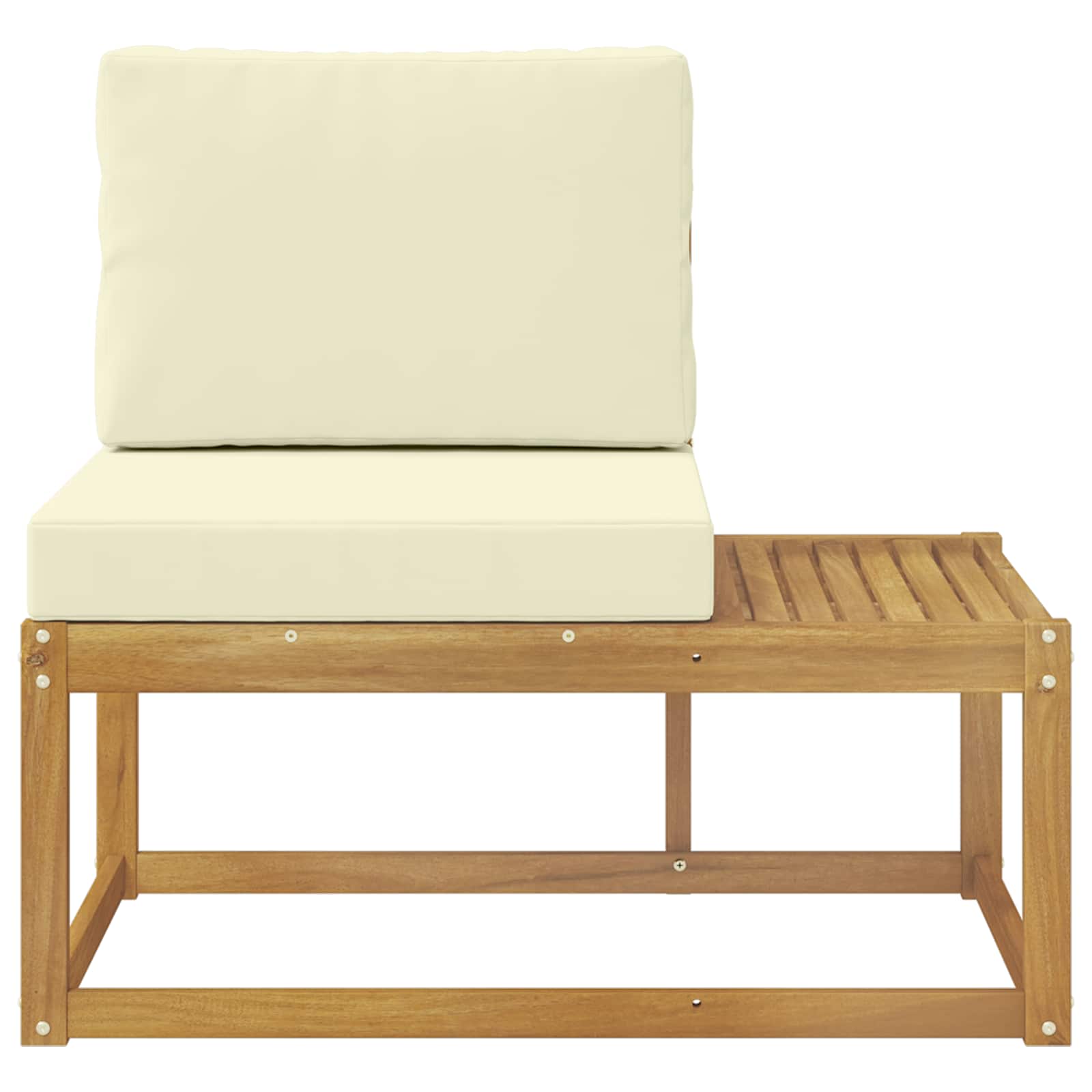 Buiten Eind Sofa Wit 91 x 63 x 73 cm Massief Acaciahout image 3